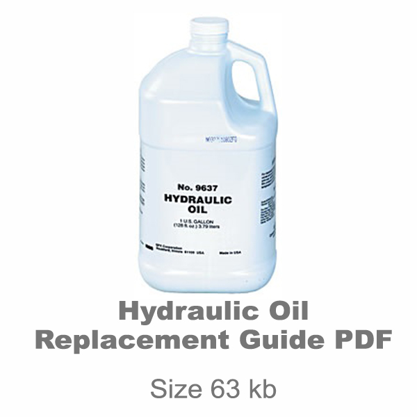 Hydraulic Oil Replacement